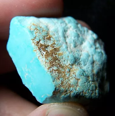Turquoise Nugget Sleeping Beauty Robins Egg VIDEO 20.28 Grams Cabbing Rough USA • $51