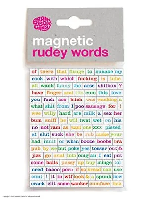 Brainbox Candy Funny Magnetic Rude Peal Off Words • $31.85