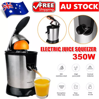 Electric Fruit Juicer Press Citrus Lemon Orange Lime Squeezer Extractor Machine • $50.95