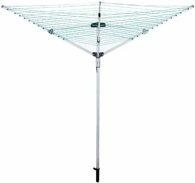 4 Arm Clothes Rotary Airer Dryer Camping Outdoor Garden Pvc Coated 50m Line  • £29.99