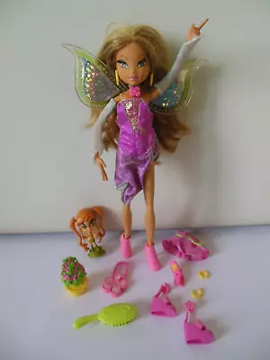 Winx Club Flora Pixie Magic Doll Mattel Chatta • $130