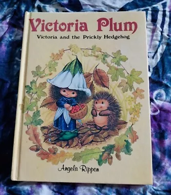 Charming Vintage Victoria Plum And The Prickly Hedgehog Hardcover Book Fairy Elf • $8