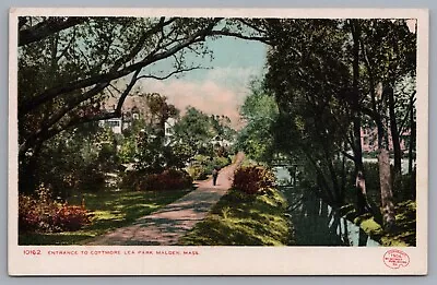 Malden MA- Massachusetts Entrance To Coytmore Lea Park Postcard • $7.99