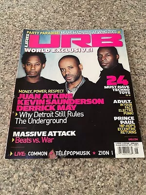 URB Magazine Vol. 13 #105- June 2003 - Atkins May Saunderson Detroit Techno OOP • $26.59