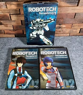 Robotech Remastered: The Macross Saga Set 1 Extended Edition (DVD 2004) Anime • $9.95