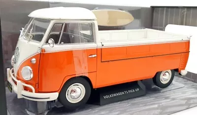 Solido 1/18 Scale S1806701 Volkswagen VW T1 Pick Up 1950 - Orange/White • $99.99