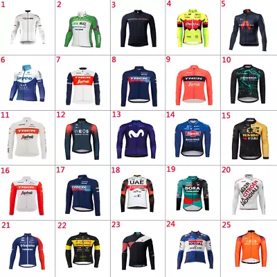 2024 Mens CYCLING JERSEY CYCLING Long Sleeve Jersey Bicycle Jersey Bike Jersey • $23.13