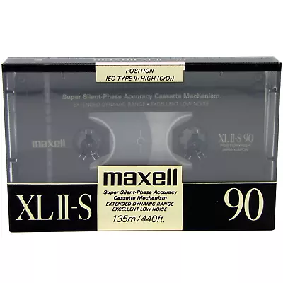 ⭐ Maxell Xlii-s 90 Blank Type 2 Ii Chrome Audio Cassette Tape (1988 ) Japan New • £18.99