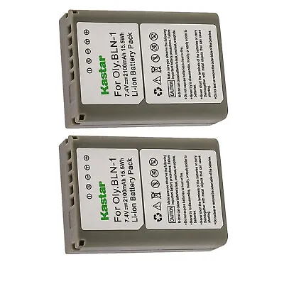 $13.99 • Buy Kastar BLN-1 BLN1 Battery 2x For Olympus OM-D E-M5 EM5 Mark II E-M1 EM1 PEN E-P5