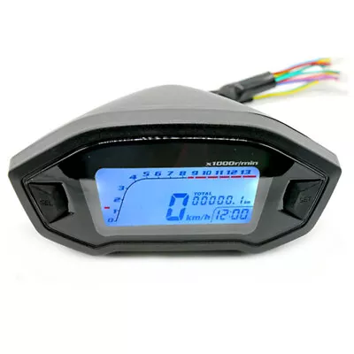 LCD Digital Motorcycle Odometer Speedometer Tachometer Gauge Indicator Backlight • $57.50