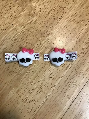 Monster High Skull Hair Clips On Lined Alligator Clip • $3.99