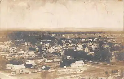 Mandan North Dakota Bird's Eye View Of Town Real Photo Vintage Postcard U13375 • $12.75