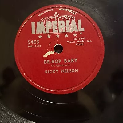 Ricky Nelson Be Bop Baby Have I Told You Lately That I Love You Rock 78 RPM • $24.99