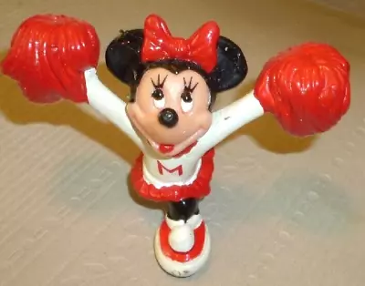 Vintage MINNIE MOUSE PVC Figure Cheerleader 2  Applause Disney Prod • $15.99