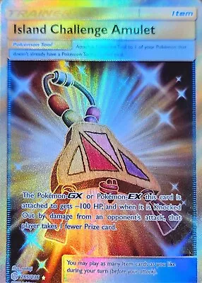 Pokemon Island Challenge Amulet Trainer Full Art Mint • $5