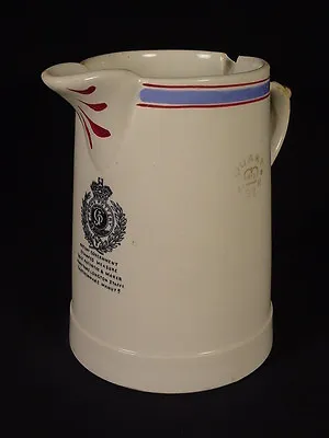 VERY RARE 1880s SIGNED IMPERIAL QUART PITCHER MOCHA WARE PEARLWARE STAFFORDSHIRE • $625