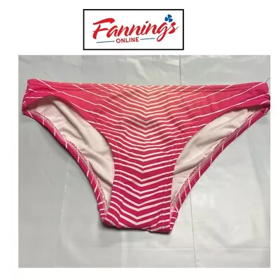 Vince Camuto Pink Stripe Bikini Bottoms   | D12 • $13.95