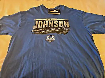 Jimmie Johnson #48 Lowe's Blue Tee Shirt 2 Sided 3xl New W/tags • $1.99