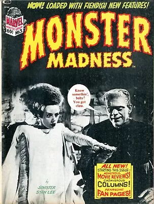 Monster Madness Magazine # 3   FINE VERY FINE   1972   Bride Of Frankenstein Pho • $35