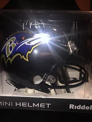 Mark Ingram Autographed Signed White Baltimore Ravens Mini Helmet BAS COA • $65