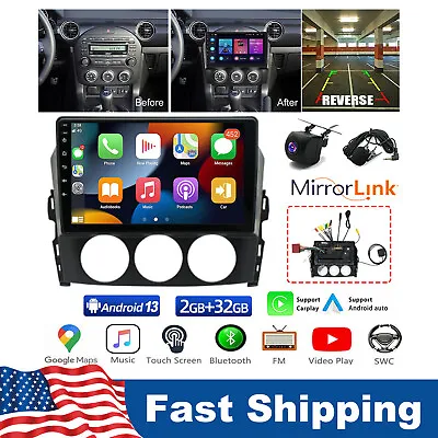 Carplay For Mazda Miata MX-5 MX5 Android 13 Car Stereo Radio GPS Navi Bluetooth • $147.99