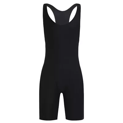 £17.66 • Buy Black Lycra Bodysuit - Wrestling, Singlet *FREE WORLDWIDE SHIPPING*