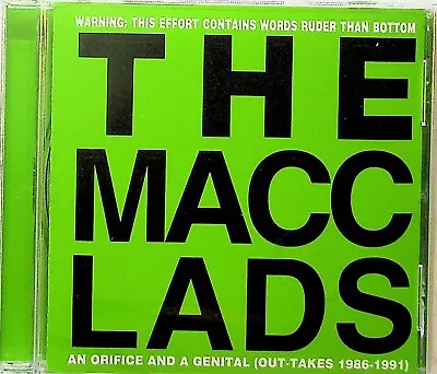 £9.24 • Buy The Macc Lads – An Orifice And A Genital (Out-Takes 1986-1991) CD NEW 1998 Punk