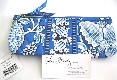 Vera Bradley BLUE LAGOON Brush & PENCIL Cosmetic Case 4 PURSE Tote BACKPACK  NWT • $44.95