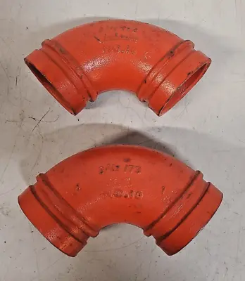 2 Qty. Of Victaulic 90º  Elbow Grooved Pipe Fitting Nº 10 | 2-1/2 /73 (2 Qty) • $79.99