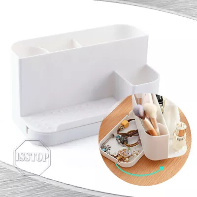 Desk Organizer Set Work Shelf Phone Stand Pen Holder Makeup Box Desktop Supply • $8.54