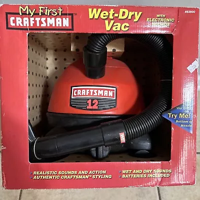 Craftsman My First Wet-Dry ShopVac W/ Electronic Working Sounds Toy Vacuum New • $49.99