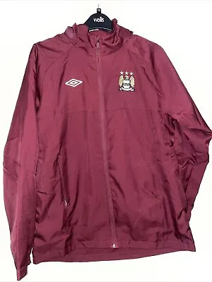 Manchester City Hoodie Training  Track Top Jacket  For Boys Size XLB  UMBRO • £19.99