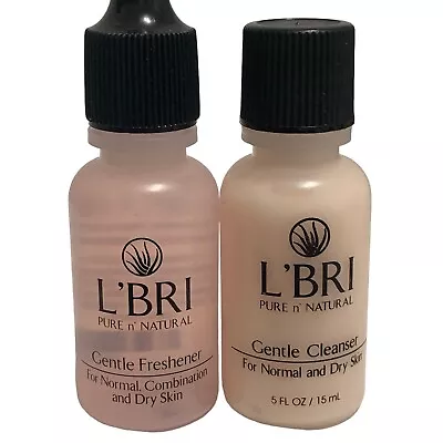 L'BRI Gentle Cleanser And Gentle Freshener Trial Travel Size .5 FL OZ/ 15ml • $11.99