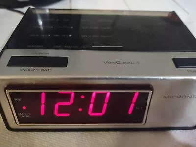 Vintage Micronta Vox Clock 3 Talking Alarm Clock Working • $30