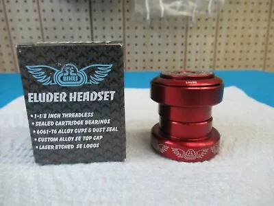 SE Racing Eluder 1-1/8  Threadless Red Sealed Cartridge Bearing Headset - New • $40