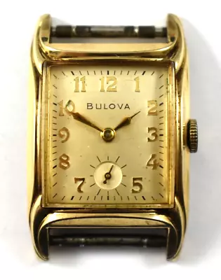 Vintage 1951 L1 Bulova 10KRGP Fancy Case Manual Wind 17J 8AC Wrist Watch Lot.14 • $59.99