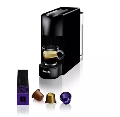 $194 • Buy Breville BEC220BLK Nespresso Essenza Mini Coffee Machine - Pure Black
