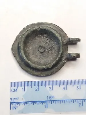 Medieval Or Later Cap Lid Hand Filed Bronze Detector Found Metal Detecting Find • $4.74