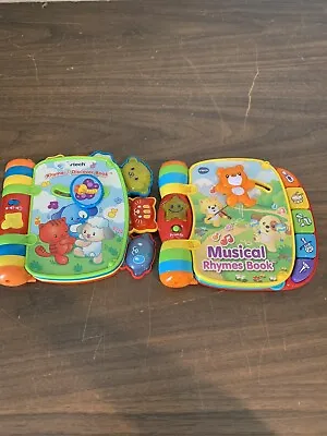$20.39 • Buy Vtech Rhyme And Discover Story Book Electronic Books Educational Learn Lot Of 2