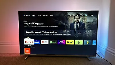 PHILIPS 43 Inch 4K Ultra HD HDR LED TV  Damaged Screen Still Working Condition • £150
