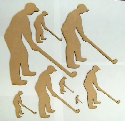 MDF Golf Shapes 9 Sizes 25mm To 300mm Craft Painting Display Embellish • £3.80