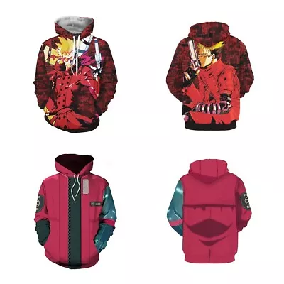 Unisex Trigun Vash The Stampede Cosplay Jacket Hoodie Vash Costume Pullover • $24.99