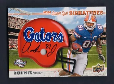 2010 Upper Deck Sweet Spot Signatures #158 Aaron Hernandez RC Auto (239/400) • $125