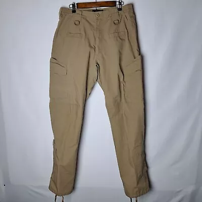 LA Police Gear Operator Tactical Cargo Pants Mens 36x36 (36x34) Brown Ripstop • $29.97