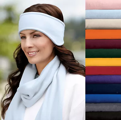 Ear Warmer Head Band Polar Fleece Ski Ear Muff Unisex Stretch Spandex Winter Hat • $7.89