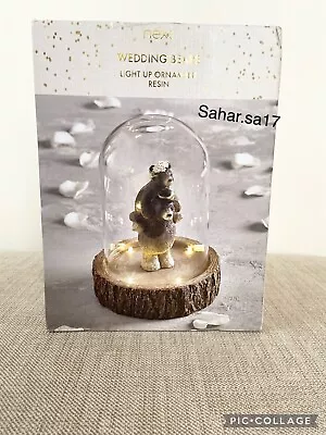£22.90 • Buy NEXT Bear Wedding Light Up Ornament/anniversary Wedding Birthday Gift Sculpture