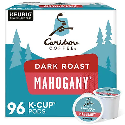 Caribou Coffee Mahogany Keurig K-Cup Pods Dark Roast Coffee 96 Count • $49.99