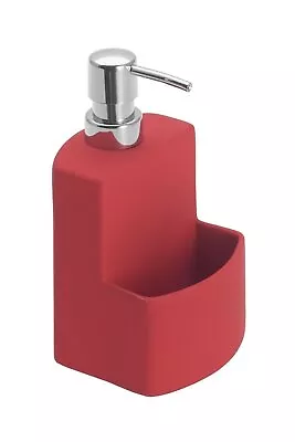 Wenko Washing-up Liquid Dispenser True Colours Festival Red Soft-Touch Ceramic • £15.92