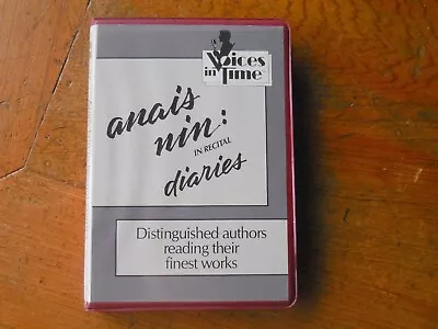 Anais Nin Rare Cassette Publication 1979 Readings In Her Own Voice • $16.50