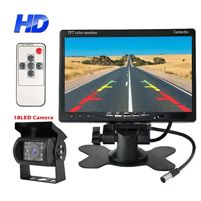 7'' Backup Camera System With Monitor Kit Rear Parking Night Vision For Truck RV • $32.90